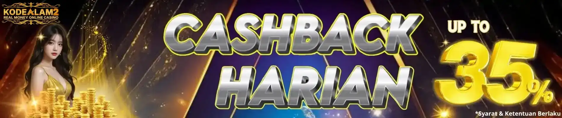 BONUS CASHBACK HARIAN SLOT GAMES 35%
